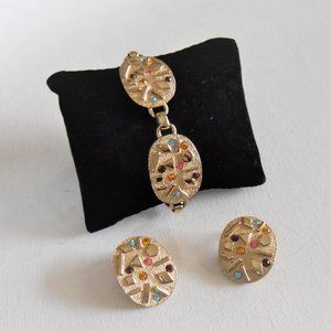 Sarah Coventry Sultana Bracelet and Earring Set